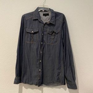 Twenty One Men Los Angeles Snap Down Flannel